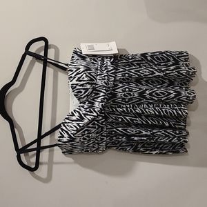 NWT Christina swimwear b&w bust enhancer swim top